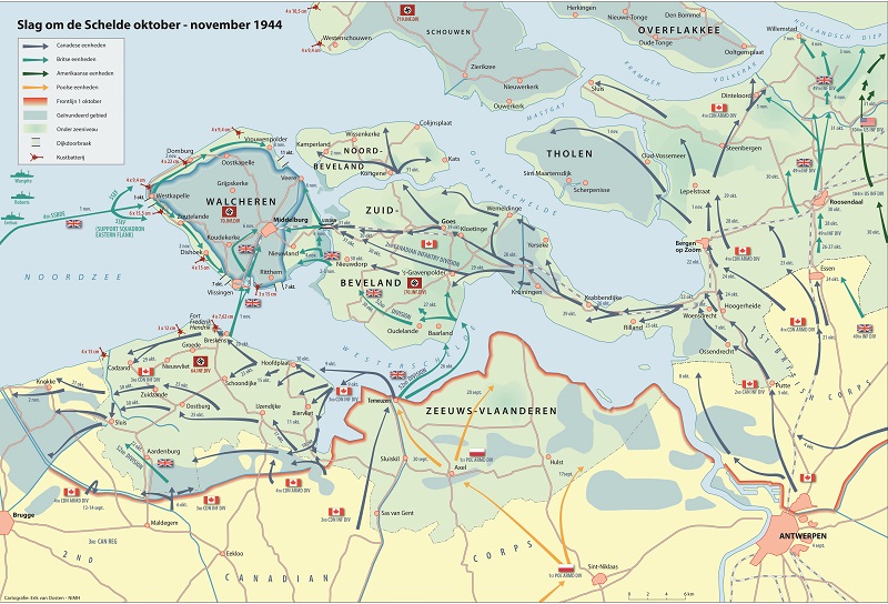 Battle of the Westerschelde Cartografie Erik van Oosten